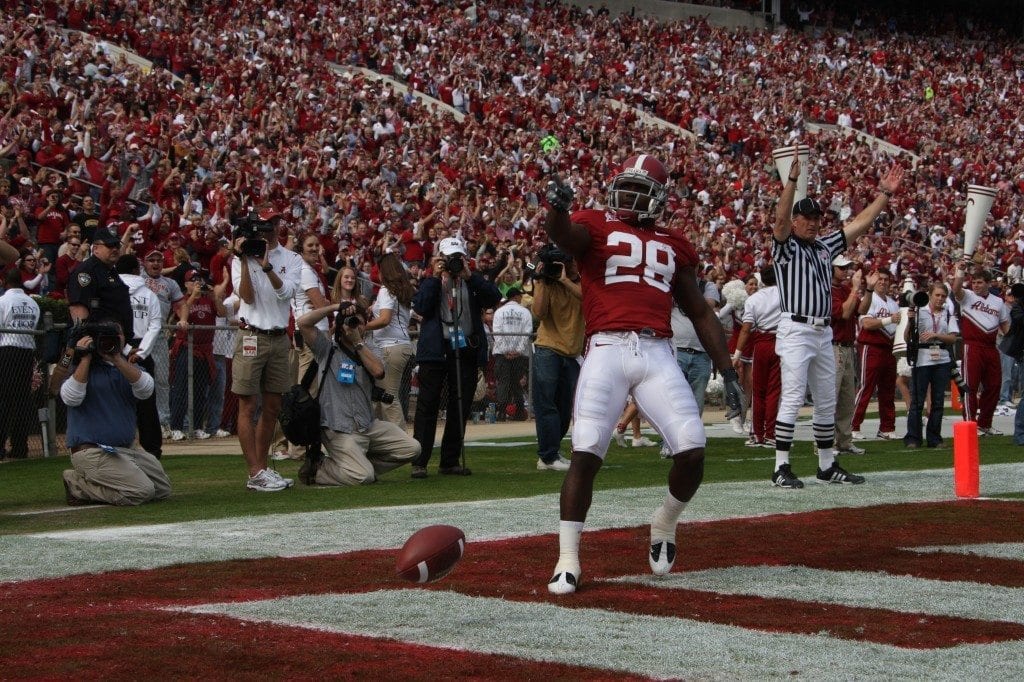 Javier Arenas Alabama Football (courtesy of UA Media Relations)