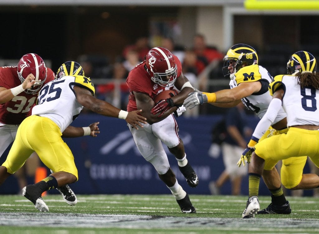 Alabama vs. Michigan
42 Eddie Lacy, Running Back
Photo by Kent Gidley/UA