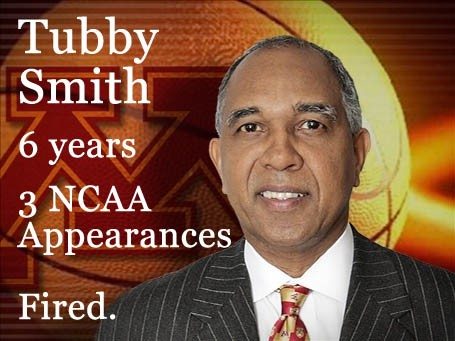 Can you imagine, even for a second, the University of Alabama firing its head basketball coach after he led the Tide into the second round of the NCAA ... - Tubby-Smith