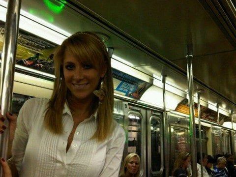 NY subway Ines Sainz via twitter