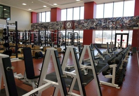 Alabama weight room is sign SEC football is winning arms race and SEC Network makes things even more favorable for the SEC.