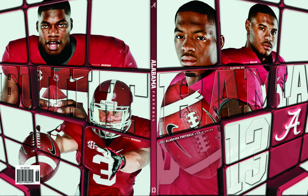 2013 Alabama Football Media Guide Covers Capstone Report