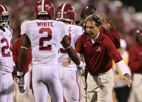 Alabama Coach Nick Saban talked about lessons from the Mississippi State game as the Crimson Tide gets ready for the final push of the season.