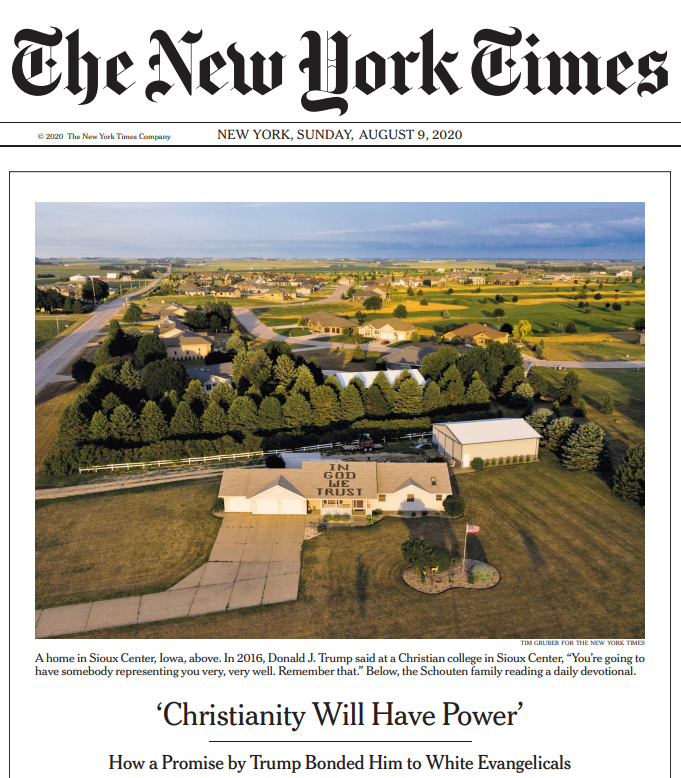 NY Times: Why won’t Evangelicals commit political suicide?